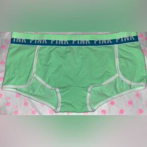NWT Pink Victoria’s Secret cotton boyshort panties vs pink panties pink logo